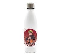 ABYSTYLE - NARUTO SHIPPUDEN Bouteille d’eau isotherme Naruto & Sasuke - Produit Officiel - Acier inoxydable - 500 ml