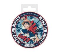 ABYSTYLE - One Piece - Dessous de Verre en céramique Luffy - Produit Officiel - Dimension 10 cm de diamètre - Base Antidérapante