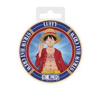 ABYSTYLE - One Piece - Dessous de Verre en céramique Monkey D. Luffy - Produit Officiel - Dimensions 10 x 10 cm - Base Antidérapante