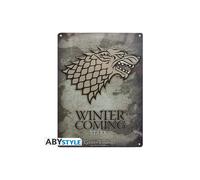 Abystyle Plaque Métal Game Of Thrones Stark