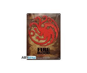 Abystyle Plaque métal Game of Thrones Targaryen
