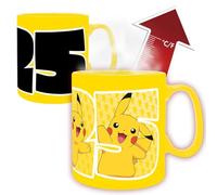 ABYSTYLE Pokémon Pikachu 25 Mug fantaisie en céramique changeant de chaleur 460 ml | Tasse Pokémon | Tasse à café | Marchandise Pokémon | Cadeaux Pokémon