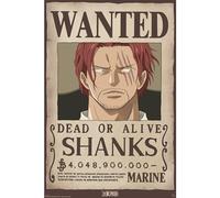 ABYSTYLE Poster One Piece Wanted Shanks, Mérinos