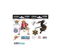 ABYstyle - Stickers One Piece Luffy & Law 16 x 11 cm