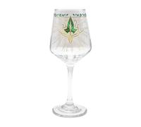 ABYSTYLE - Verre à pied LORD OF THE RINGS Feuille de la Lórien - Produit Officiel - 20 cl