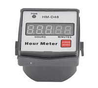 AC 220V 0-999.99h Compteur Horaire Affichage Numérique Minuterie Horaire de Travail HM-D48 Compteur Horaire Mécanique pour équipement Moteur