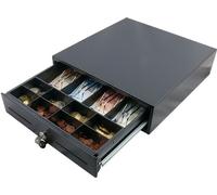 AC-3330 - Tiroir-caisse d'entrée de gamme Baby Plus - anthracite - connecteur EPSON (RJ12), insert à monnaie personnalisable (C3330)