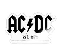 AC/DC Logo Noir Est. 1973 Autocollant Sticker