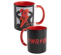 AC/DC Tasse - PWR/UP Tasse à café Tasse à café en céramique Noir/rouge 320 ml