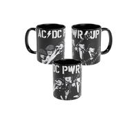 AC/DC Tasse - PWR/UP Tasse à café Tasse à café en céramique noire 320 ml