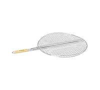 AC-Déco Double Grille Barbecue Ronde - D 50 x H 75 cm - Métal chromé