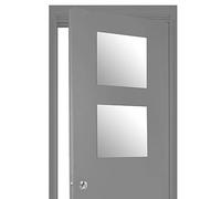 AC-Déco Lot de 2 miroirs carrés adhésifs - 40 x 40 cm - Verre