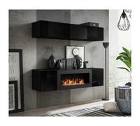 Ac-deco Meuble TV mural - Noir