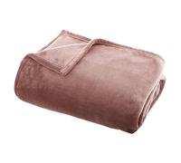 AC-Déco Plaid Flanelle Rose 125 x 150 cm - Atmosphera