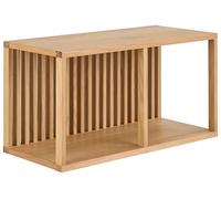 AC Design Furniture Hailey Étagère Murale carrée, Corps et 2 étagères, chêne traité à l'huile, avec Montage Mural, 67 x 31 x 35,5 cm, Naturel.