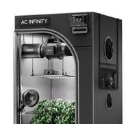 AC Infinity Advance Grow System 2x4, kit 2 plantes, tente de culture intégrée WiFi, ventilation et circulation automatiques, tente mylar 2000D avec Samsung LM301B LED Grow Light