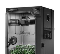 AC Infinity Advance Grow System 3x3 Kit de 3 plantes, kit de tente de culture Wi-Fi intégré, ventilation automatique, circulation, horaire complet Samsung LM301H LED Grow Light, tente Mylar 2000D