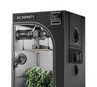 AC Infinity Advance Grow System Compact 2x2 Kit de plantes 1 intégré WiFi, ventilation automatisée, circulation, spectre complet Samsung LM301H tente mylar
