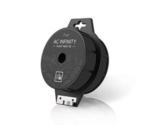 AC Infinity Attaches torsadées avec cutter intégré, 100 m, réutilisables, noires, pour le jardinage, le soutien des plantes et l'organisation du bureau à domicile