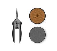 AC Infinity - Cisaille d'élagage en acier inoxydable de 6,6 pouces avec kit de nettoyage, design ergonomique léger, lames anti-adhésives avec revêtement en titane pour jardinage, hydroponie,
