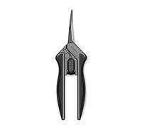 AC Infinity Sécateur de jardin en acier inoxydable 16,8 cm - Ciseaux de précision incurvés avec revêtement en titane anti-adhésif, ergonomiques et légers, parfaits pour le jardin, la culture