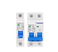 AC MCB 1P 2P 230V 400V 6KA Circuit Breaker Air Switch 6A 10A 16A 20A 32A 40A 50A 63A Overload Short MQXFCZUX(2P,50A)