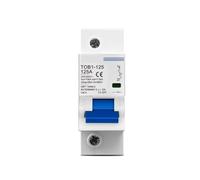 AC MCB Disjoncteur 1P 230/400V~50Hz/60Hz 80/100/125A | AC MCB TOB1-125 RAIL DIN PA66 à courant élevé 10kA 35MM(80A,1pc)