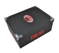 AC Milan Lot de 10 coffres de rangement avec coins métalliques 144001