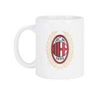 AC Milan Tasse en Céramique, Produit Officiel, Mug Idéal Pour Café, Thé, Color Blanc/Or, 0,3L