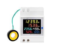 AC monitor 110V 220V 380V 100A Voltage Current Power Factor Active KWH Frequency meter VOLT AMP AUOQKQUT(External CT)