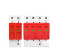 AC SPD Din Rail 20KA 40KA 30KA 60KA 2P 4P 385V House Lightning Surge Protector Protective Low-voltage Arrester Device EKFBQBGW(30-60kA,4P 275V)