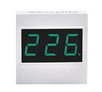 AC Voltmètre LCD écran 50-500 V plage de mesure 2 conducteurs/3 conducteurs pour pompe à eau et prise de courant, voltmètre numérique de rechange pour 91L16, 40 x 40 x 25 mm (trois fils 50-300 VAC)