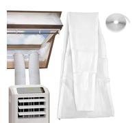 AC Window Seal - Windproof Zipper Cover, Dustproof Air Conditioner Kit