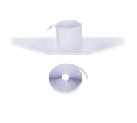 AC Window, Vent Kit, 118,11 pouces Weatherproof Energy-Efficient Air Exchange Guard, Heat Blocker, Window Seal for Portable Units, Dorm Temperature and Sliding Use