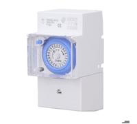 AC230VMinuterie Mécanique Étanche, Horloge Programmable 24h Programmateur pour Chauffe Eau Électrique