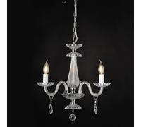 ACA Lighting Luminaire suspendu en cristal BLK80383PCC