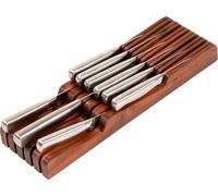 Acacia Wood Cutter Block Holder - Organisateur pour 11 couteaux - In-Lade Design - Food Safety