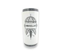 AcaciaHome Porte-parapluie rond en céramique durable - Support parfait pour la maison, le bureau et l'entrée - Ajoute une touche sophistiquée aux espaces de vie pour les cannes et les bâtons de marche
