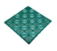 Acan Tradineur Dalle d'extérieur en plastique, pour piscine, terrasse, jardin, amovible, antidérapante, 30 x 30 cm, vert