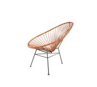 AcapulcoDesign Chaise Acapulco Cuir Cognac