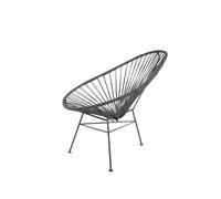 AcapulcoDesign Chaise Acapulco Cuir Noir