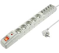 Acar S10 Parasurtenseur 10 Prises 1,5 m Gris