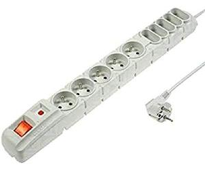 Acar S10 Parasurtenseur 10 Prises 1,5 m Gris