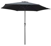 ACAZA Parasol Droit Ronde | En aluminium, Pour jardin et balcon extérieur, Protection UV solaire, Hauteur réglable