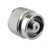 Accarugty Adaptateur de bouteille de gaz pour réservoir de propane de 0,5 kg vers cartouche En417, convertisseur de réchaud de camping en laiton avec joint torique, adaptateur de carburant de cuisson