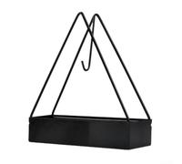 Accarugty Brûleur d'encens de camping, porte-encens en métal à suspendre, sac à dos, porte-encens portable, anti-moustique, boîte d'encens d'extérieur coupe-vent