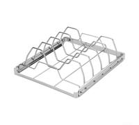 Accarugty Grille en acier inoxydable, support de barbecue pliable, grille de camping portable, cuisinière à côtes extérieures, réchaud de randonnée compact, support de barbecue de voyage, maille