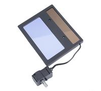 Accarugty Lentille de soudage auto-obscurcissante, filtre rechargeable True Color avec sensibilité réglable, verre de vision large pour casques, noir, 110 x 90 mm, Parent Pack