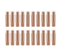 Accarugty Lot de 20 buses de soudage M6 x 24 mm pour torche Mb15Ak, embouts de contact en cuivre de qualité supérieure avec alésage de 0,6 à 1,2 mm (0,8 mm)