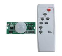 Accarugty Pir Panneau de contrôle solaire pour réverbère avec télécommande, circuit de capteur de corps humain 3,2 V/3,7 V pour réparation de lampe extérieure, portée de détection de 5 à 10 m, options